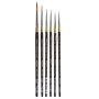 Kingart Original Gold® 9000 Series, Golden Taklon Round, Set of 6