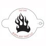 Tap Schmink Sjabloon Fire Flame