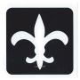 Glittertattoo Stencil Fleur De Lis (5 pack)