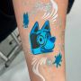 Blue Pup Facepainting Stencil