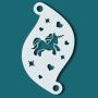 Face Paint Stencil Charming Unicorn