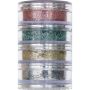 Kryolan Pintura Natural Glitter 4 Colors Stacker