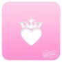Silly Farm Stencil Crowned Heart