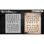 Wiser Airbrush Tattoo Font: Typewriter