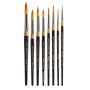 KINGART Original Gold 9000 Round Series Premium Golden Taklon Brushset