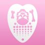 Heart Stencil - Skull 'N Bones