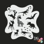 Tag Jurassic & Friends Facepainting Stencil