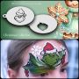 Facepainting Stencil X-Mas Grinch