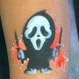 oOh Body Art Ghost Face Stencil