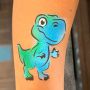 oOh Body Art Happy T-Rex Dinosaur Stencil