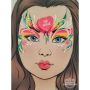 oOh Body Art Valentine Candy Heart Stencil T01