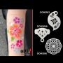 oOh Body Art Snowflake Storm Stencil R08