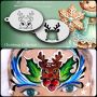 Facepainting Stencil Reindeer