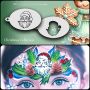 Facepainting Stencil Santa