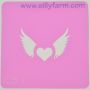 Silly Farm Stencil Hearth Wings