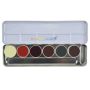 Kryolan Rubber Mask Grease S Palette 6 Colors