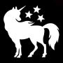 Glittertattoo Stencil Magical Unicorn (5 pack)
