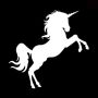 Glittertattoo Stencil Mythical Unicorn (5 pack)