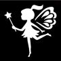 Glittertattoo Stencil Pretty Fairy  (5 pack)