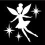Glittertattoo Stencil Whimsical Fairy  (5 pack)