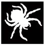 Glittertattoo Stencil Big Spider (5 pack)