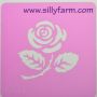 Silly Farm Stencil Rose