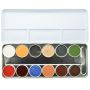 Kryolan Rubber Mask Grease Palette 12 Colors ( B Palette)