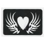 Glittertattoo Stencil Winged Heart (5 pack)