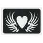 Glittertattoo Sjabloon Winged Heart (5 pack)