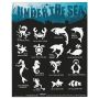 Glimmer Under The Sea Stencil Set met poster