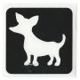Glitter Stencil Chihuahua (5 pack)
