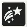 Glittertattoo Stencil Shooting Star (5 pack)