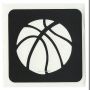 Glittertattoo Stencil Basketbal (5 pack)