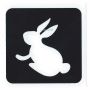 Glittertattoo Stencil Bunny Rabbit (5 pack)