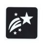 Glitterrtattoo Sjabloon Shooting Star (5 pack)