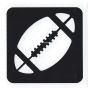 Glittertattoo Stencil Footbal (5 pack)