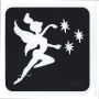 Glittertattoo Stencil Fairy Princes (5 pack)