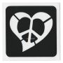 Glittertattoo Stencil Heart Peace (5 pack)