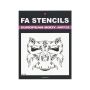 FA Airbrush/Facepaint Monster Stencils (Kids Size)