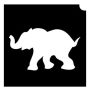 Glittertattoo Stencils Baby Elephant (5 pack)