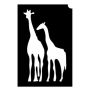 Glittertattoo Stencils Giraffe (5 pack)