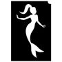 Glittertattoo Stencils Mermaid Princes (5 pack)