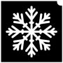 Glittertattoo Stencils Sparkly Snowflake (5 pack)