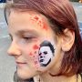 oOh Body Art Halloween Michel Myers Face Paint Stencil X09