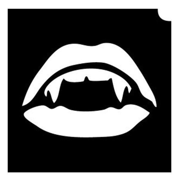 Glittertattoo Stencils Vampire Kiss (5 pack) |Facepaintshop