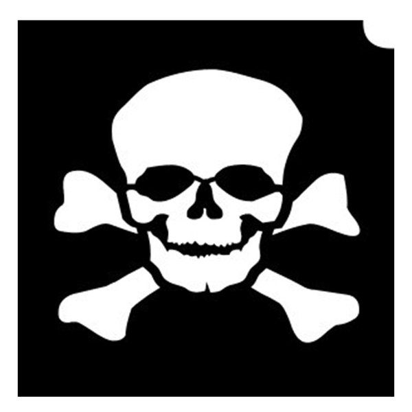 Glittertattoo Stencils Spooky Skull (5 pack) |Facepaintshop