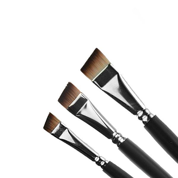Facepaintshop Angular Brush Set 3pc Face Paint Shop