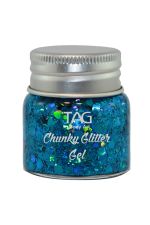 Tag Chunky Glitter Gel Blauw