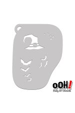 oOh Body Art Witch Face Stencil