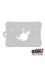 oOh Body Art Zombie Stencil